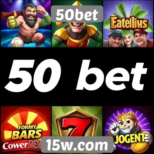 Exploração dos jogos disponíveis no site 50bet